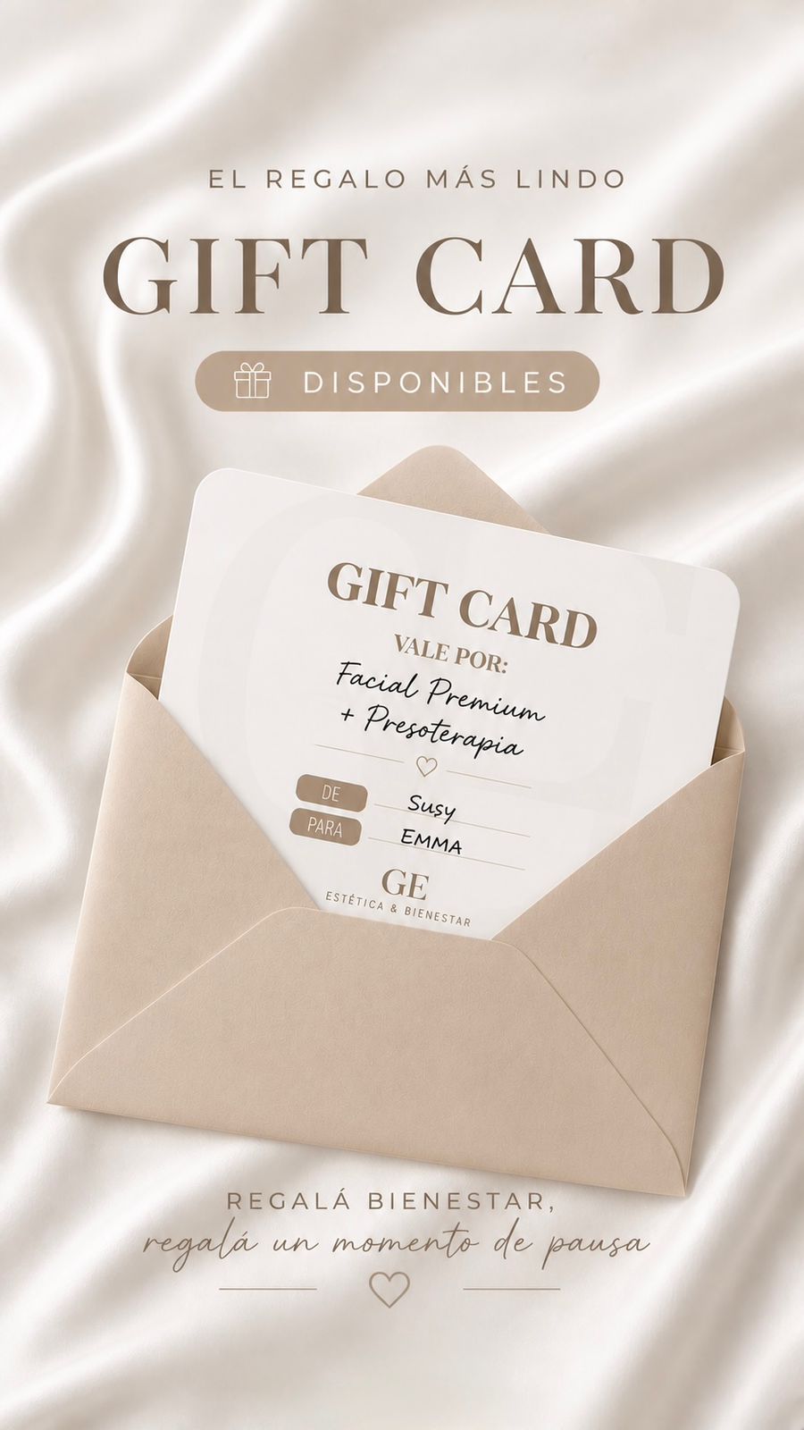 Gift Card GE Estética & Bienestar